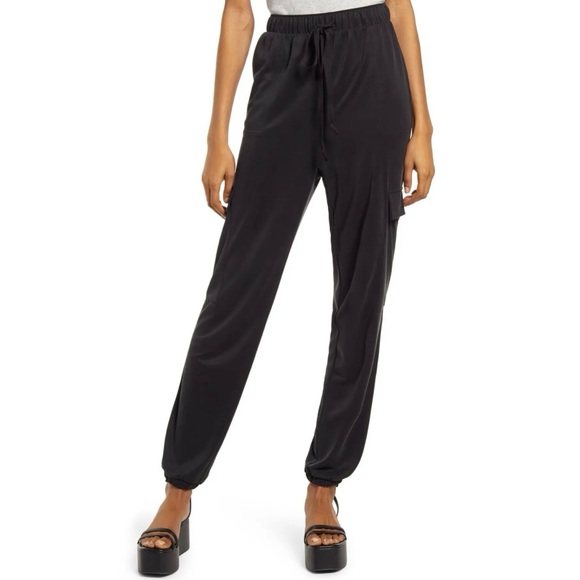 Open Edit Pants - Nordstrom Open Edit Black Modal Jogger Pant Medium Athleisure Buttery Soft